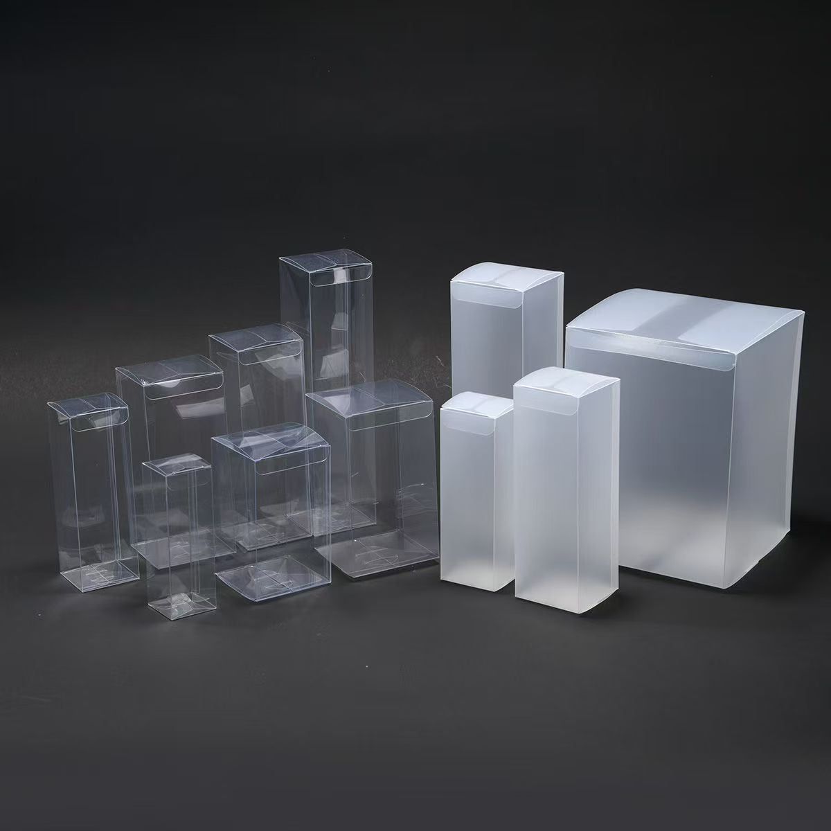 Custom Clear PVC Box, Fold Hard Plastic Packaging Container with Printing