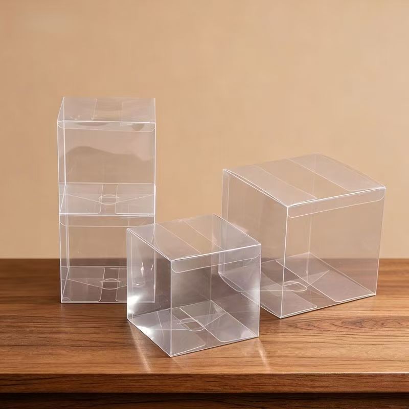 Clear Rigid PVC Foldable Packaging Box, Custom Size Printed Plastic Gift Box