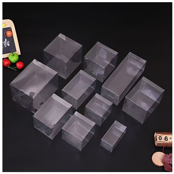 Custom Clear PVC Box, Fold Hard Plastic Packaging Container with Printing