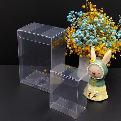 Custom Clear PVC Box, Fold Hard Plastic Packaging Container with Printing