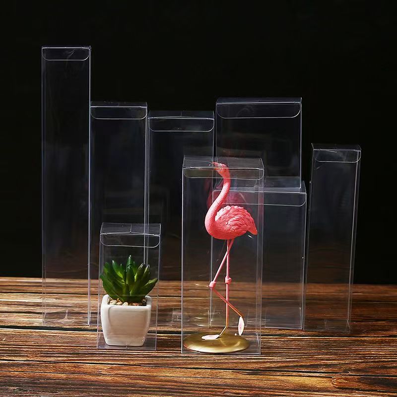 Custom Clear PVC Box, Fold Hard Plastic Packaging Container with Printing