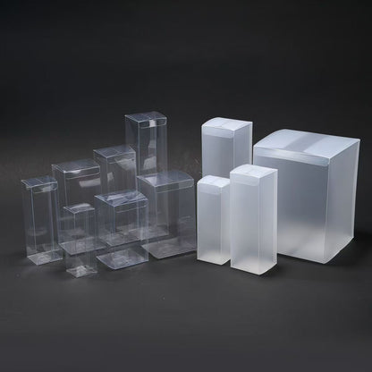 Custom Clear PVC Box, Fold Hard Plastic Packaging Container with Printing
