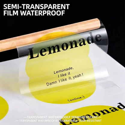 Waterproof & Oil-Proof Self-Adhesive Labels - Custom PVC Stickers for Food & Beverage Packaging