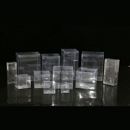 Custom Clear PVC Box, Fold Hard Plastic Packaging Container with Printing