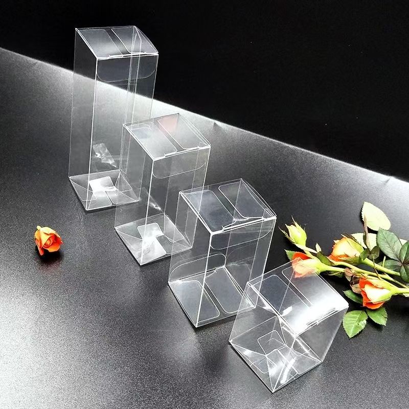 Custom Clear PVC Box, Fold Hard Plastic Packaging Container with Printing
