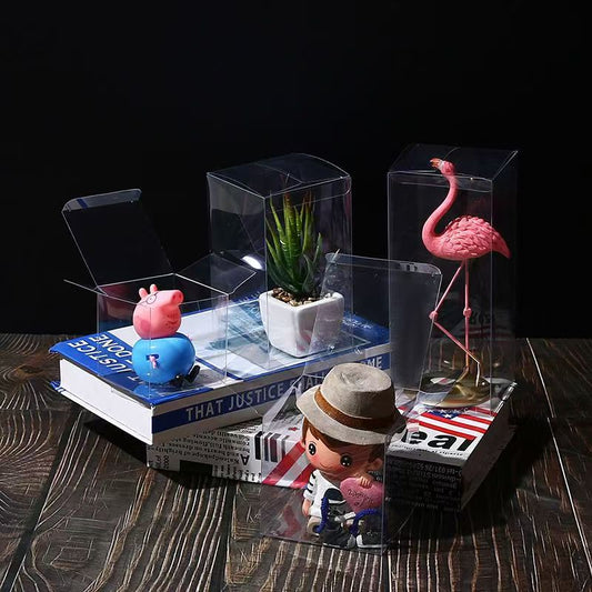 Custom Clear PVC Box, Fold Hard Plastic Packaging Container with Printing