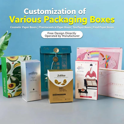 Full Color Printed Paper Box, Custom Folding Color Box